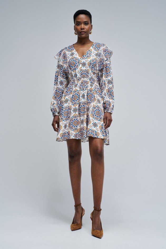 VESTIDO CURTO COM PADR�O