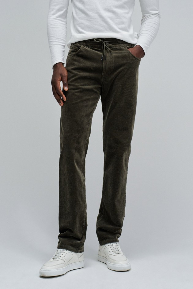 CAL�AS JOGGERS REGULAR FIT EM BOMBAZINA